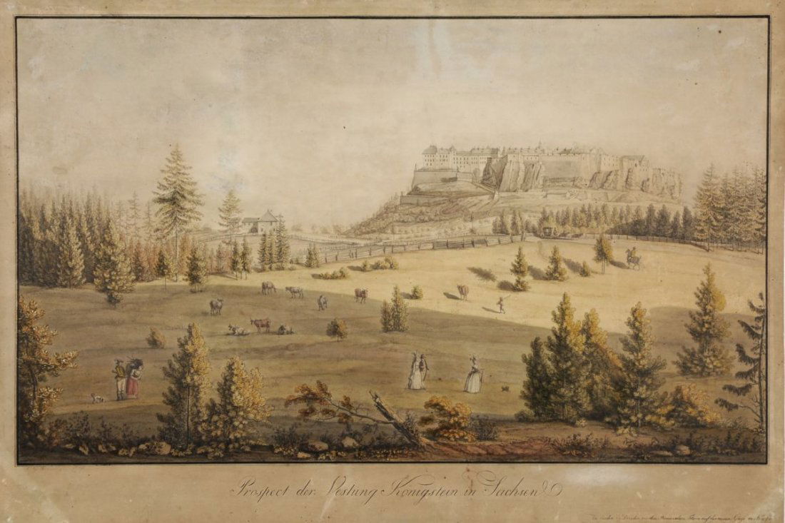C. G. Marnsch "Prospect der Vestung Königstein in (1 of 1)