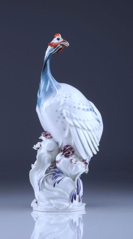 "Perlhuhn mit Küken". Max Esser für Meissen. 1970 (1 of 5)
