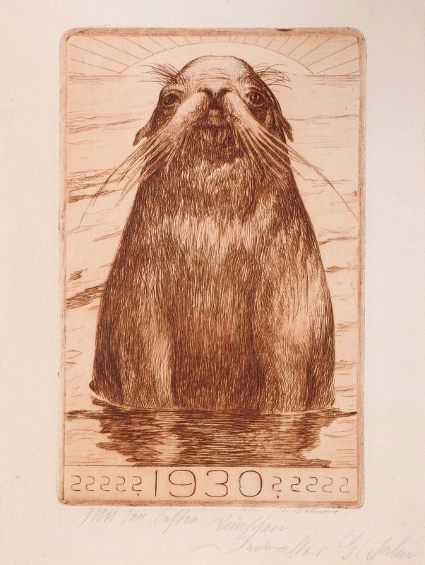 Georg Jahn "Reue"/ Zwei Neujahrsgrüße. 1903/ 1930. (1 of 3)