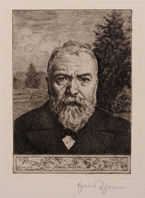 Hans Thoma "Selbstbildnis II"/ "Wundervögel III". 1898/ (1 of 2)