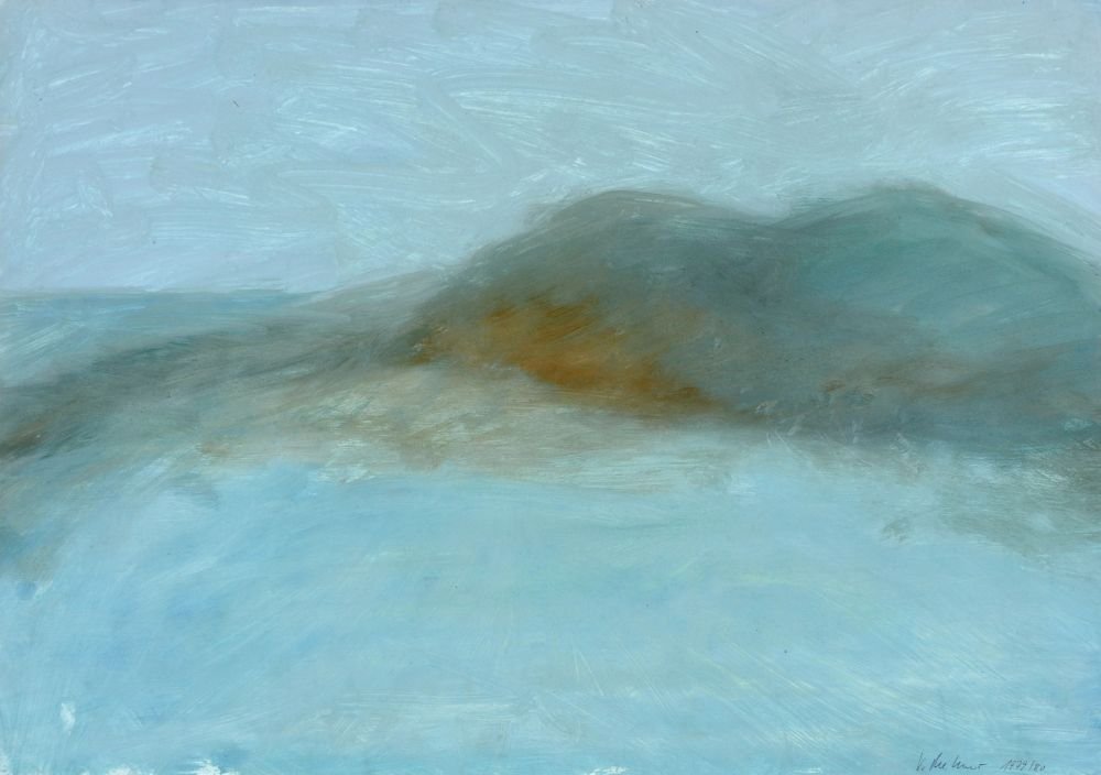Volker Melchior, Blaue Landschaft. 1979/ 1980.