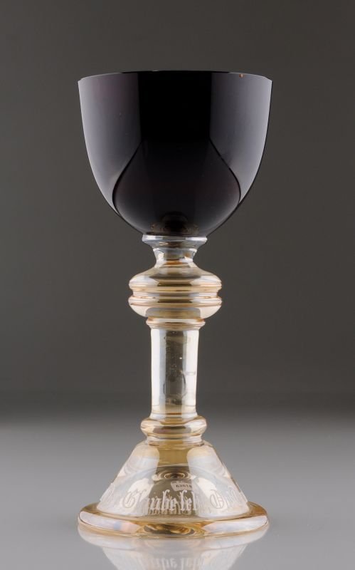 Blutpokal (Logenglas). Josephinenhuette, Schreiberhau. (1 of 1)