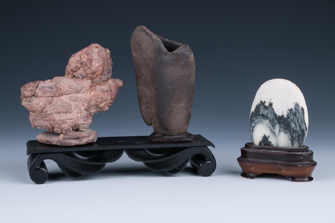 THREE PIECES SET OF SCHOLAR'S ROCK (1 of 5)
