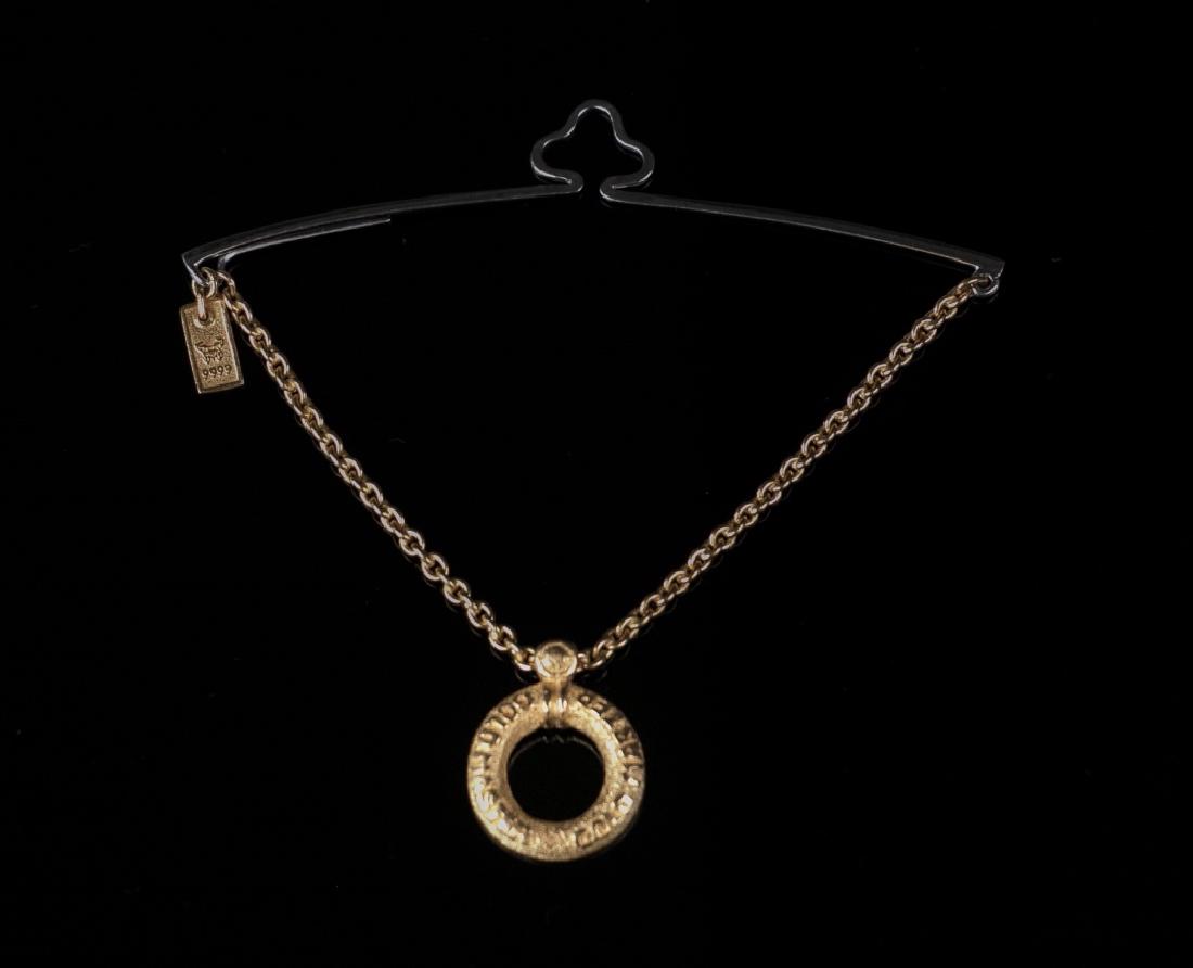 A Gold Tie Pendant (1 of 5)