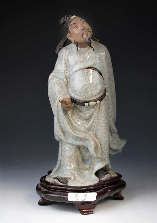 A Shiwan Pottery Figure LiBai