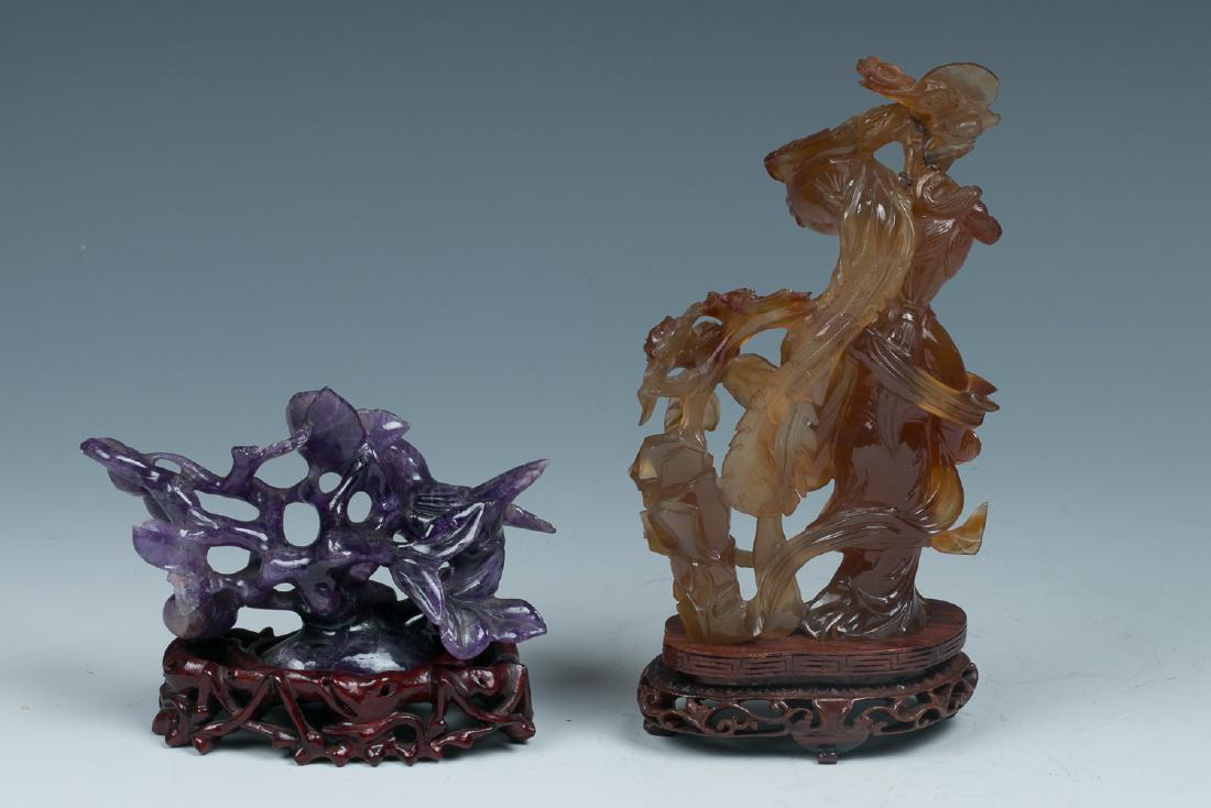 AMETHYST 'FIGURAL' AGATE CARVED OBJECTS (1 of 5)