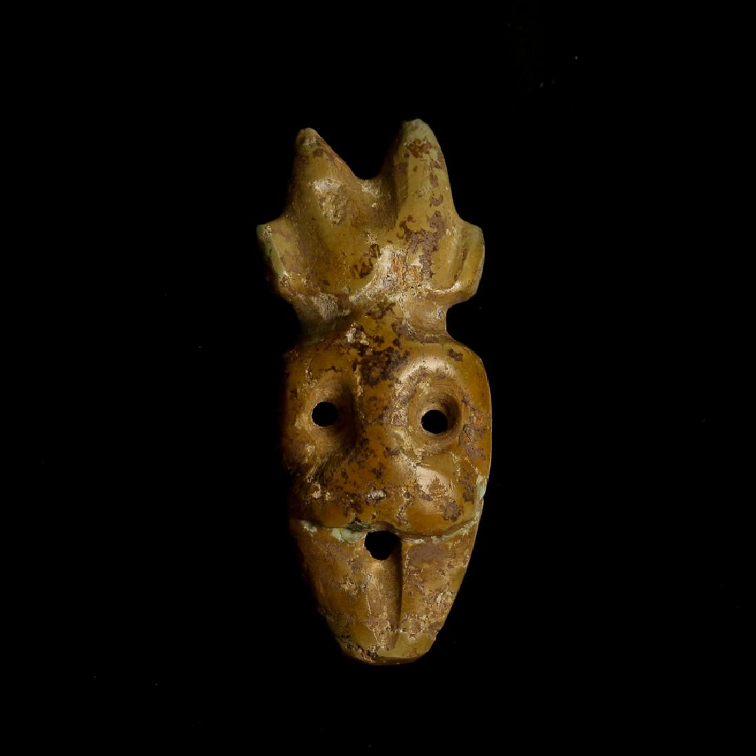 JADE NEOLITHIC STYLE FIGURAL PENDANT (1 of 7)
