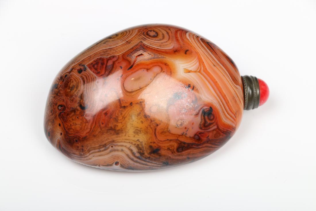 CHINESE STONE SNUFF BOTTLE, QING (1 of 6)