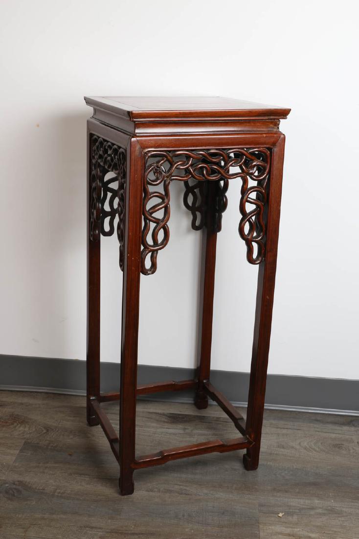 HARDWOOD SQUARE FORM PLANT STAND (1 of 12)