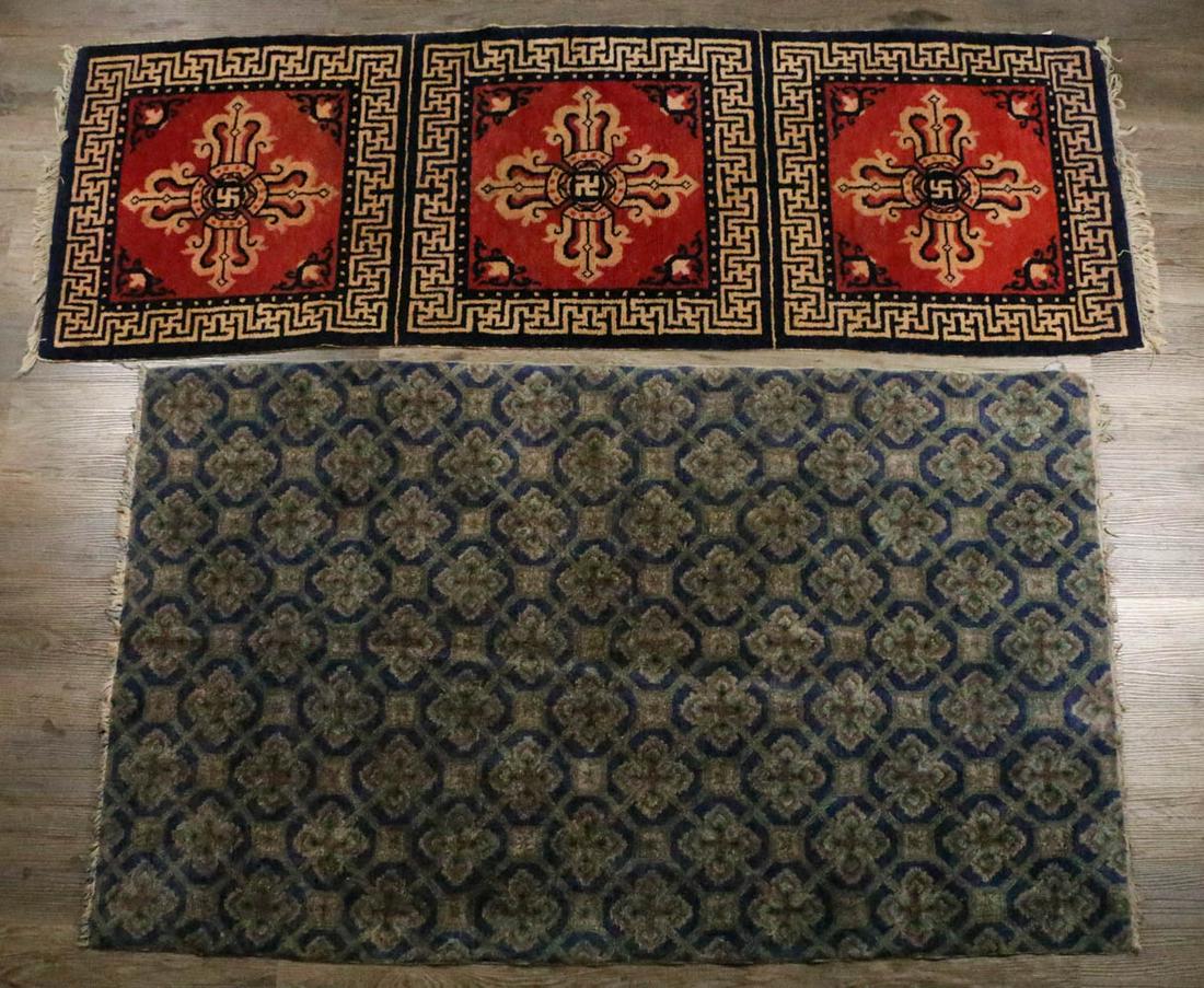 TWO CHINESE CARPETS (1 of 7)