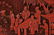 A RED LACQUER TABLE SCREEN, QING - 3