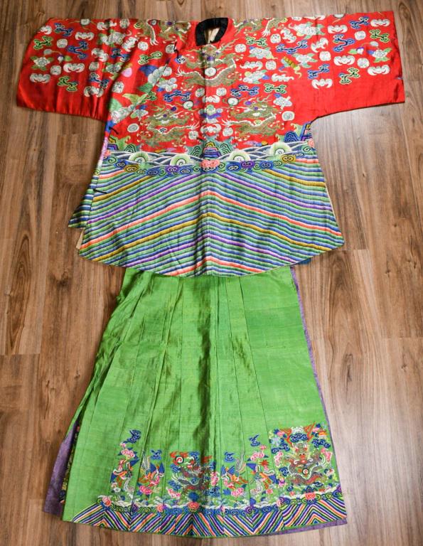 A Set of 2pcs Kesi Robes Qing (1 of 14)