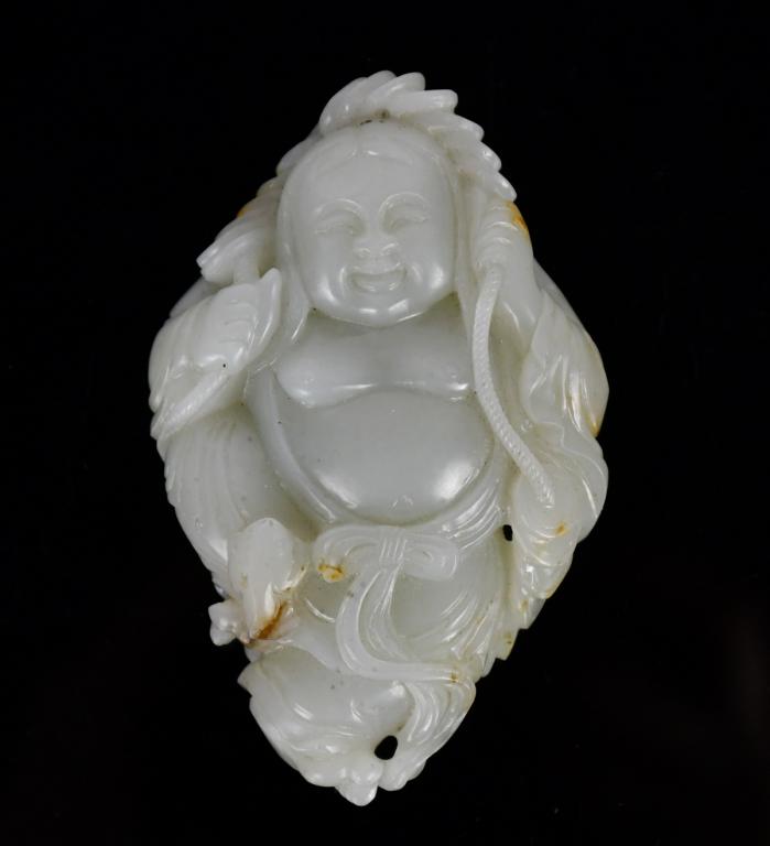 A Celadon Jade Figural Carving Republican Period (1 of 10)