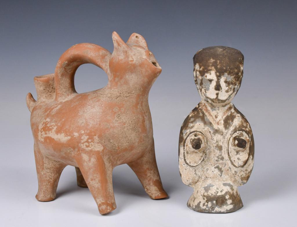 Precolumbian Dog Ewer & A Han Attendant (1 of 14)
