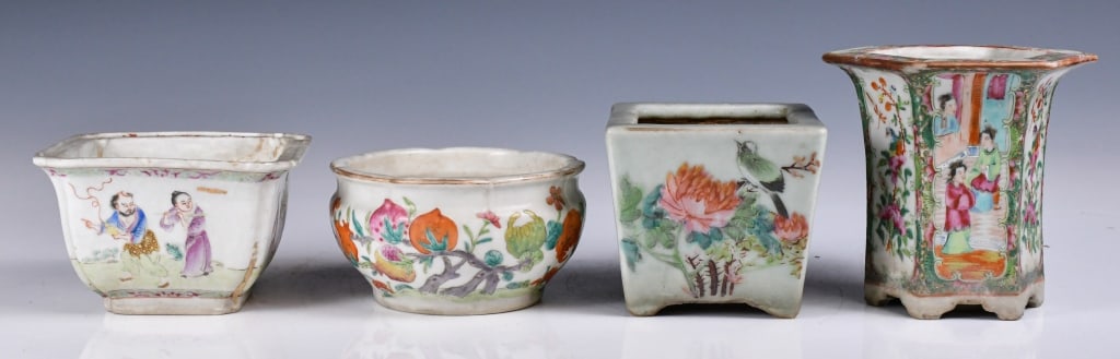 Group of 4 Famille Rose Flowerpots Republican (1 of 14)