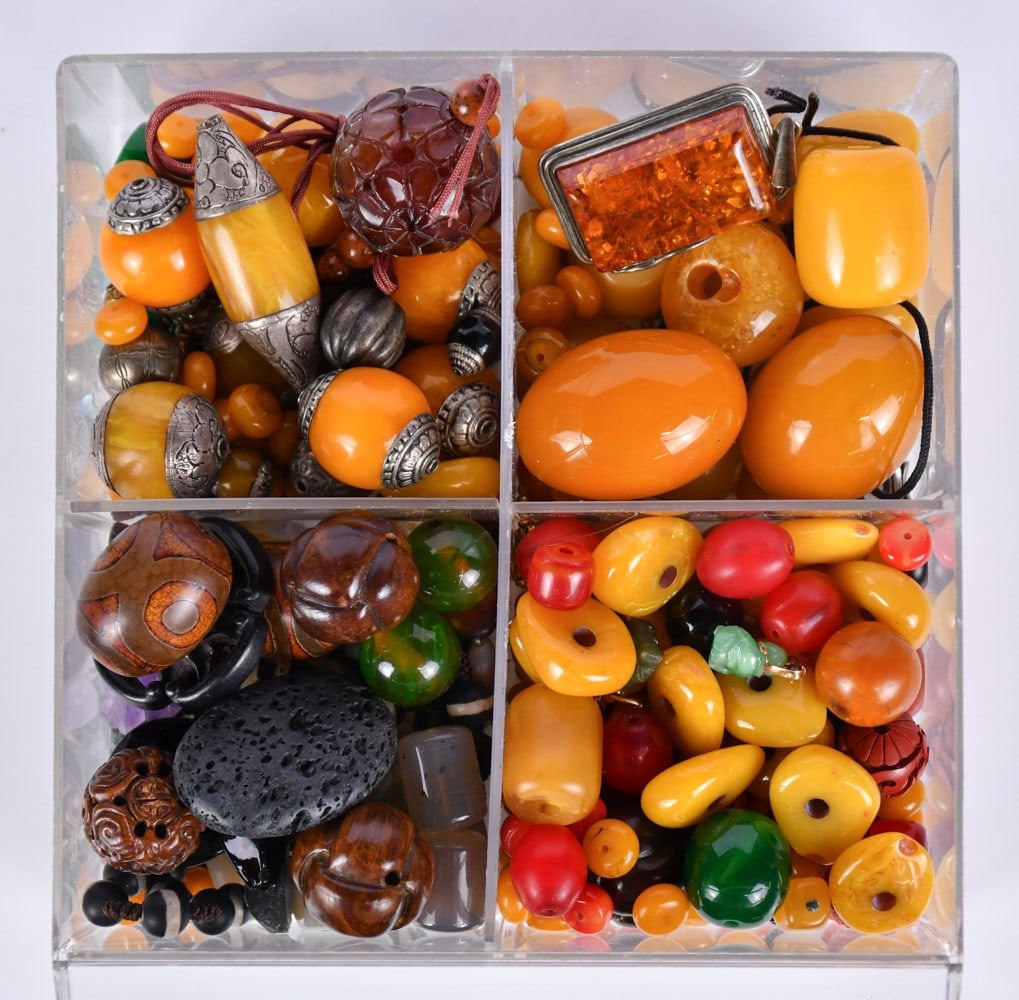 A Box of Assorted Beads and Ornaments (1 of 3)