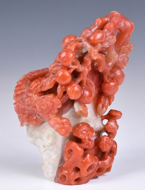 A South Red Agate Brush Pot Mid-Qing (1 of 8)