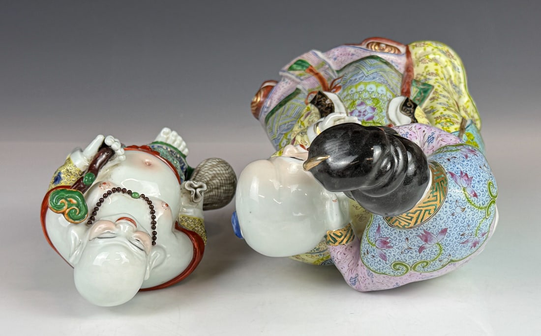 2 Famille Rose Figurines w/Mk Republican - 10