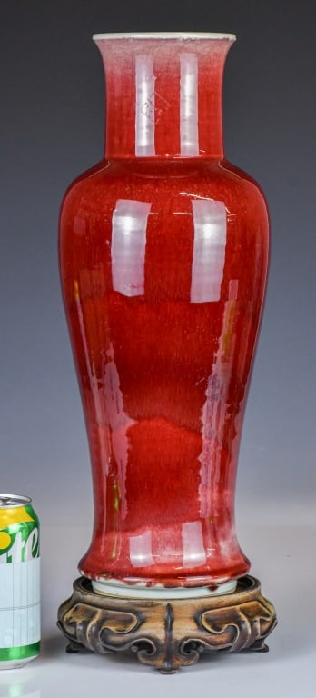 A Red-Glaze Guanyin Vase 19thC (1 of 12)