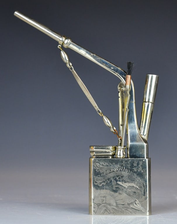 A White Copper Engraved Water Pipe Republican (1 of 13)