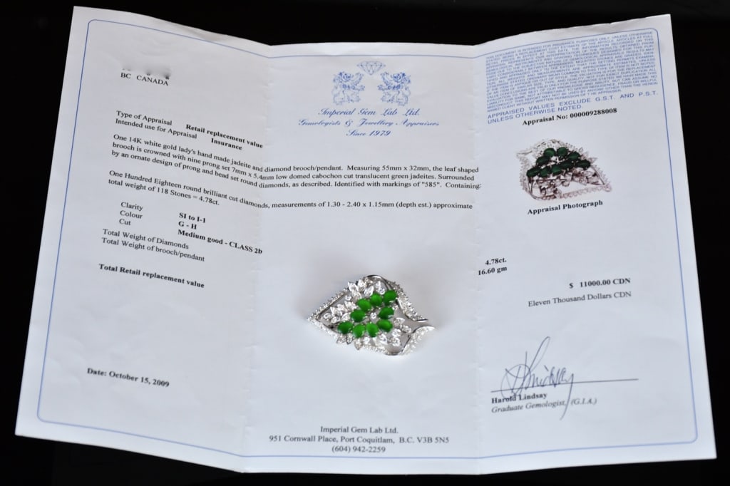 A Platinum Diamond Brooch - 7