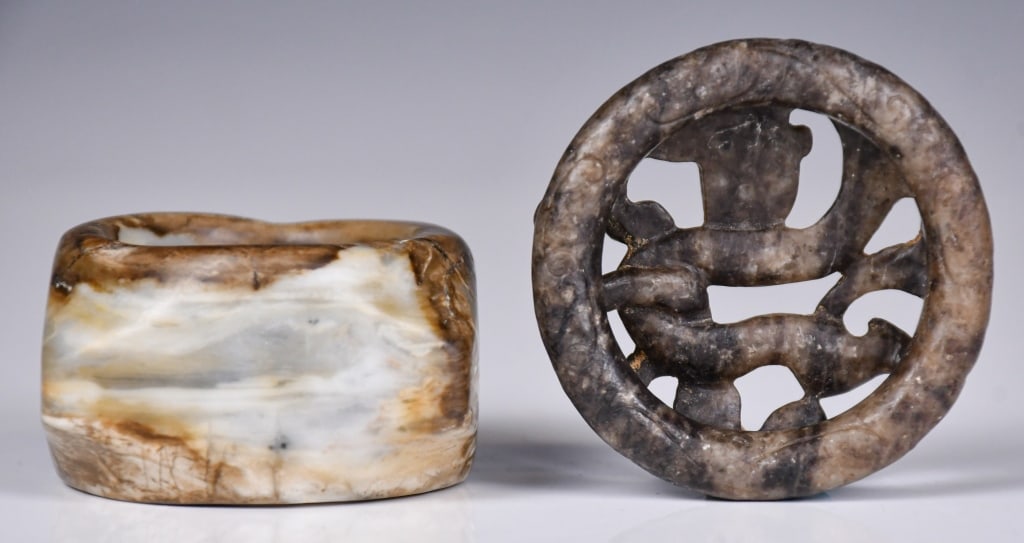 2Pcs Archaistic Jade Objects - 3