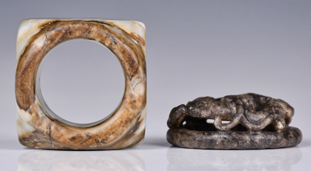 2Pcs Archaistic Jade Objects - 5