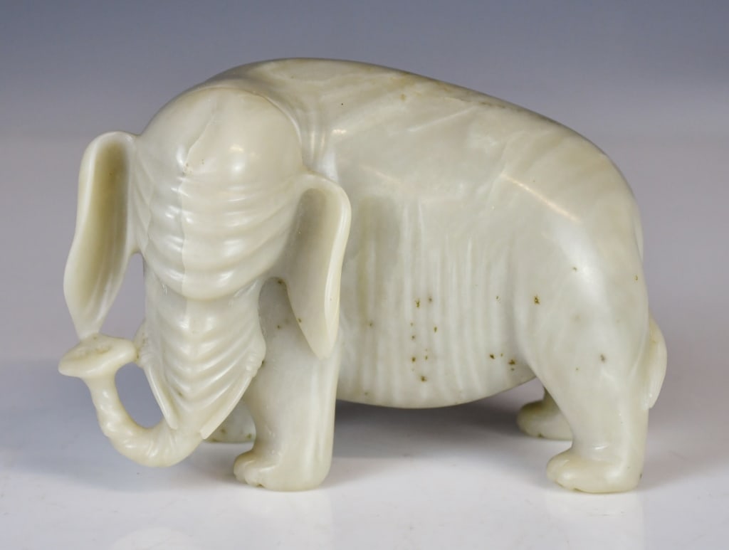 A White Jade Carved Elephant Republican (1 of 12)