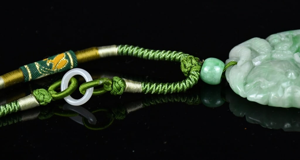 2Pcs Jadeite Carved Plaques - 6