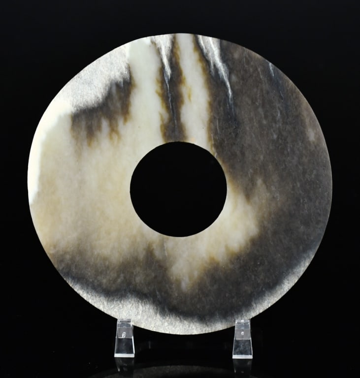 An Archaistic Jade Bi Disc - 2