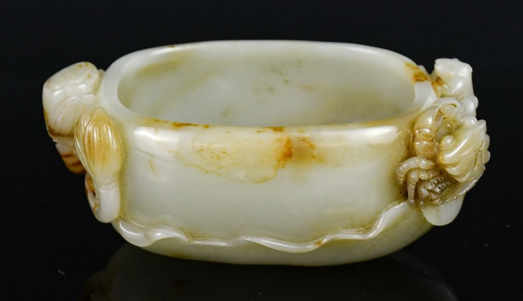A Celadon Jade Carved Brush Washer Republican (1 of 10)