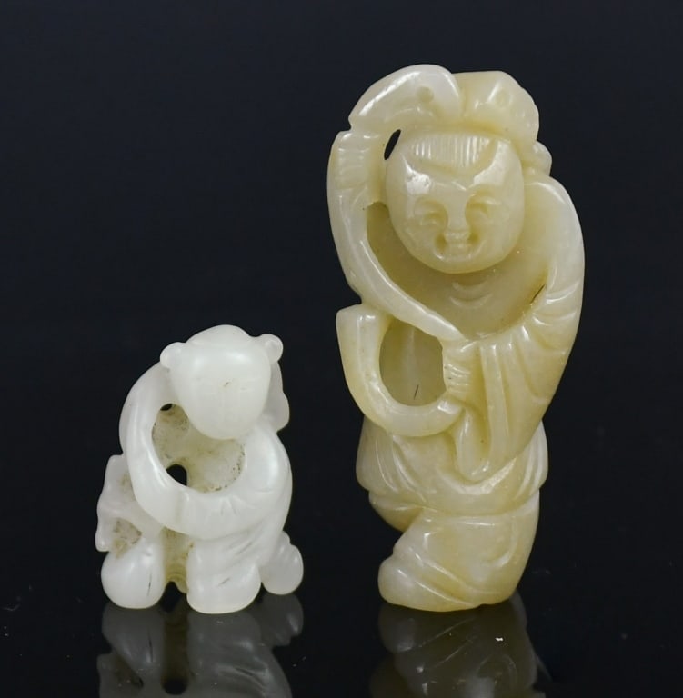 Group of 2 Jade Carved Figures Republican (1 of 11)