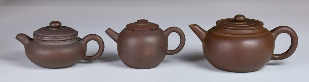 Group of 3 Zisha Teapots Republican (1 of 16)