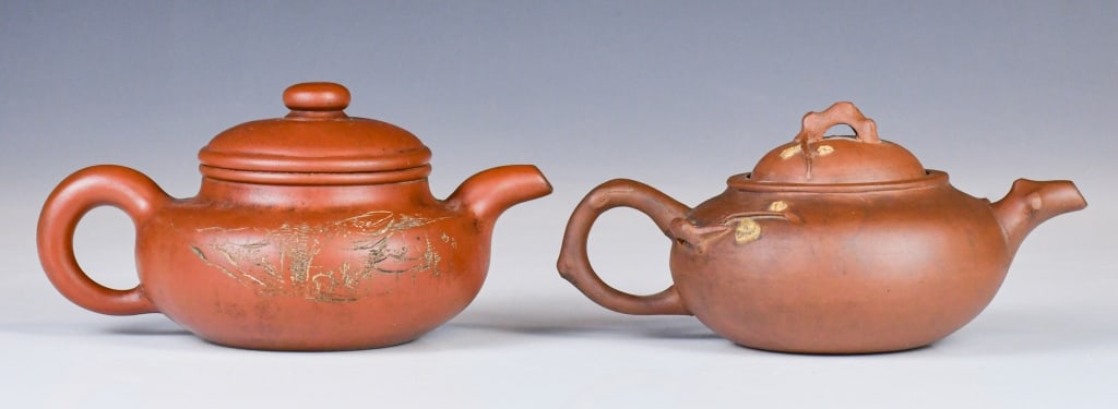 Group of 2 Zisha Teapots 1950-70s (1 of 11)