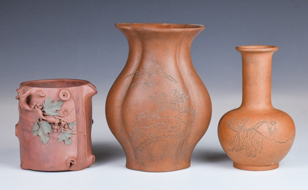 Group of 3 Zisha Wares Republican (1 of 8)