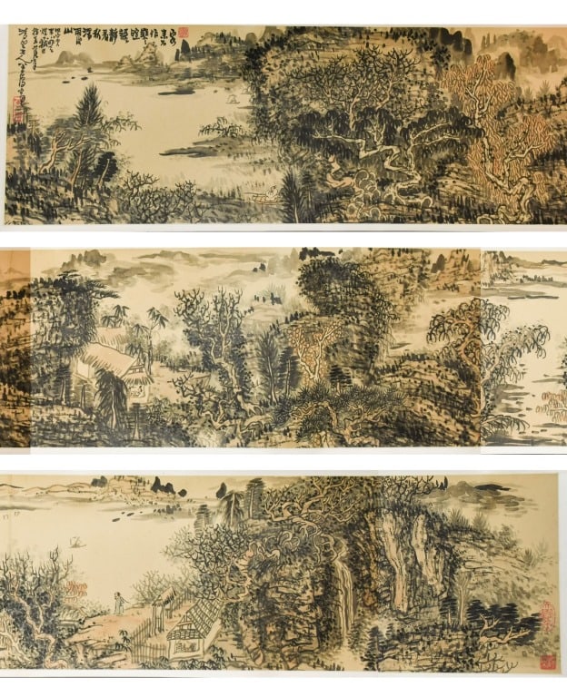 Huang QiuYuan(1914-1979) Landscape Hand Scroll (1 of 16)