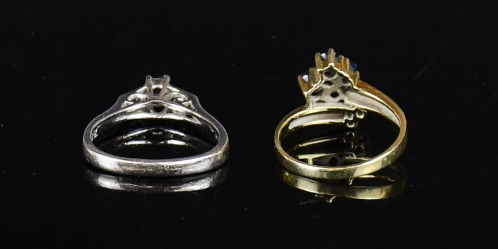 A Ruby Ring & A Sapphires Ring - 5