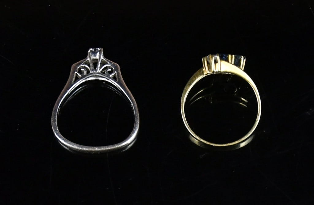A Ruby Ring & A Sapphires Ring - 8