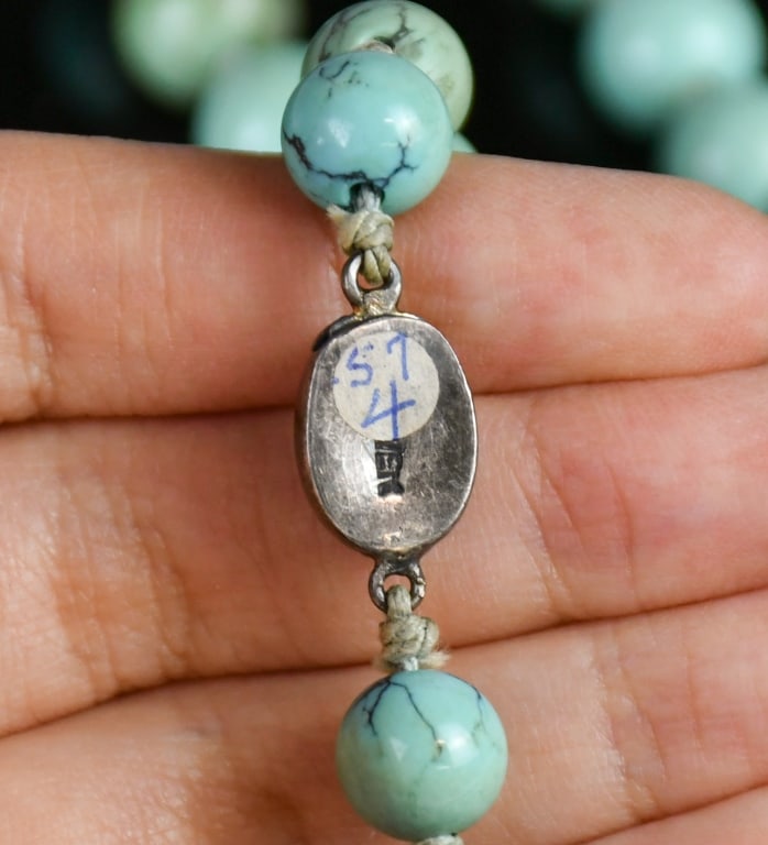 2 Turquoise Bead Necklaces - 10