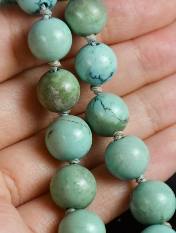 2 Turquoise Bead Necklaces - 7
