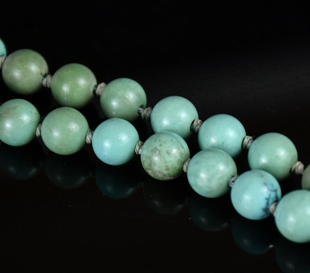 2 Turquoise Bead Necklaces - 8