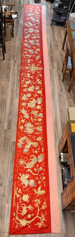 A Large Embroidered Hanging 19thC (1 of 14)