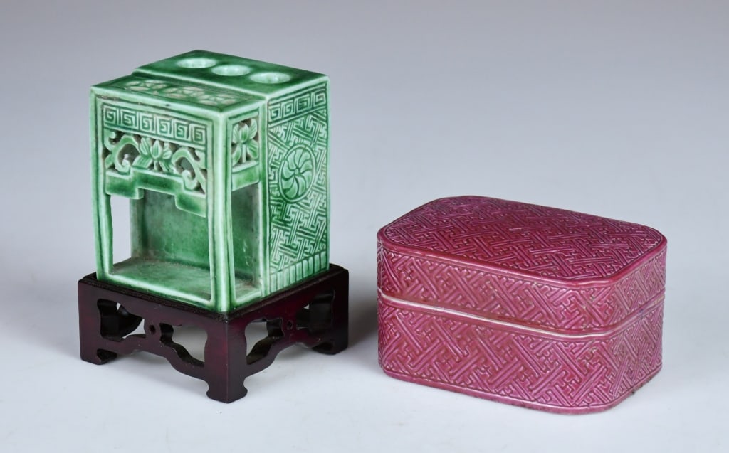 Group of 2Pcs Scholar's Objects Qing (1 of 12)