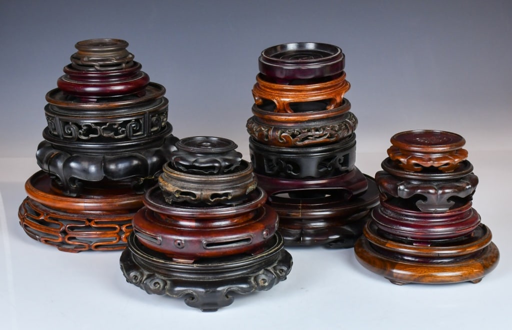 Group of 19Pcs Assorted Wood Stands (1 of 6)