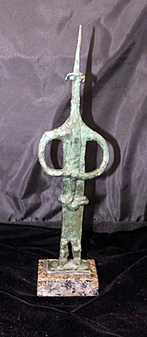 Signed Limited Edition Bronze Lipchitz: Old recast patina bronze sculpture Jacques Lipchitz, bearing a signature in a limited edition. Dimensions approx 12 x 9 x 7.