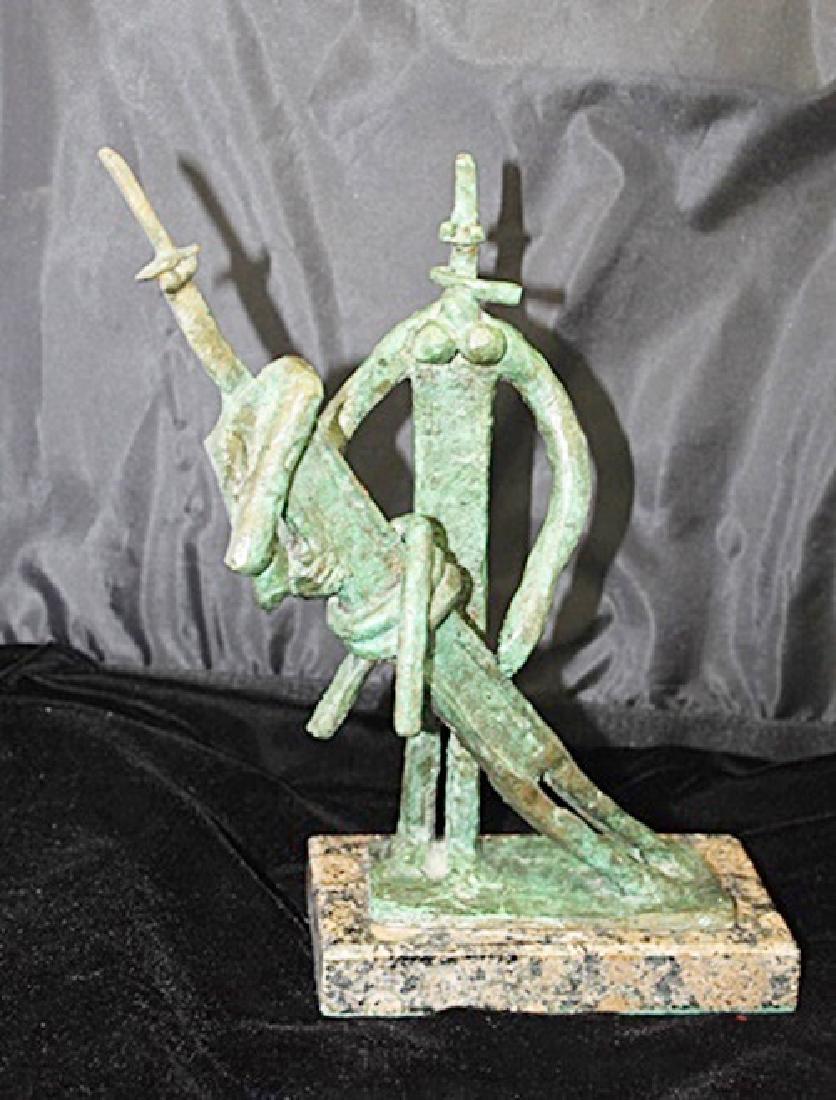 Signed Limited Edition Bronze Lipchitz: Old recast patina bronze sculpture Jacques Lipchitz, bearing a signature in a limited edition. Dimensions approx 9 x 12 x 7.
