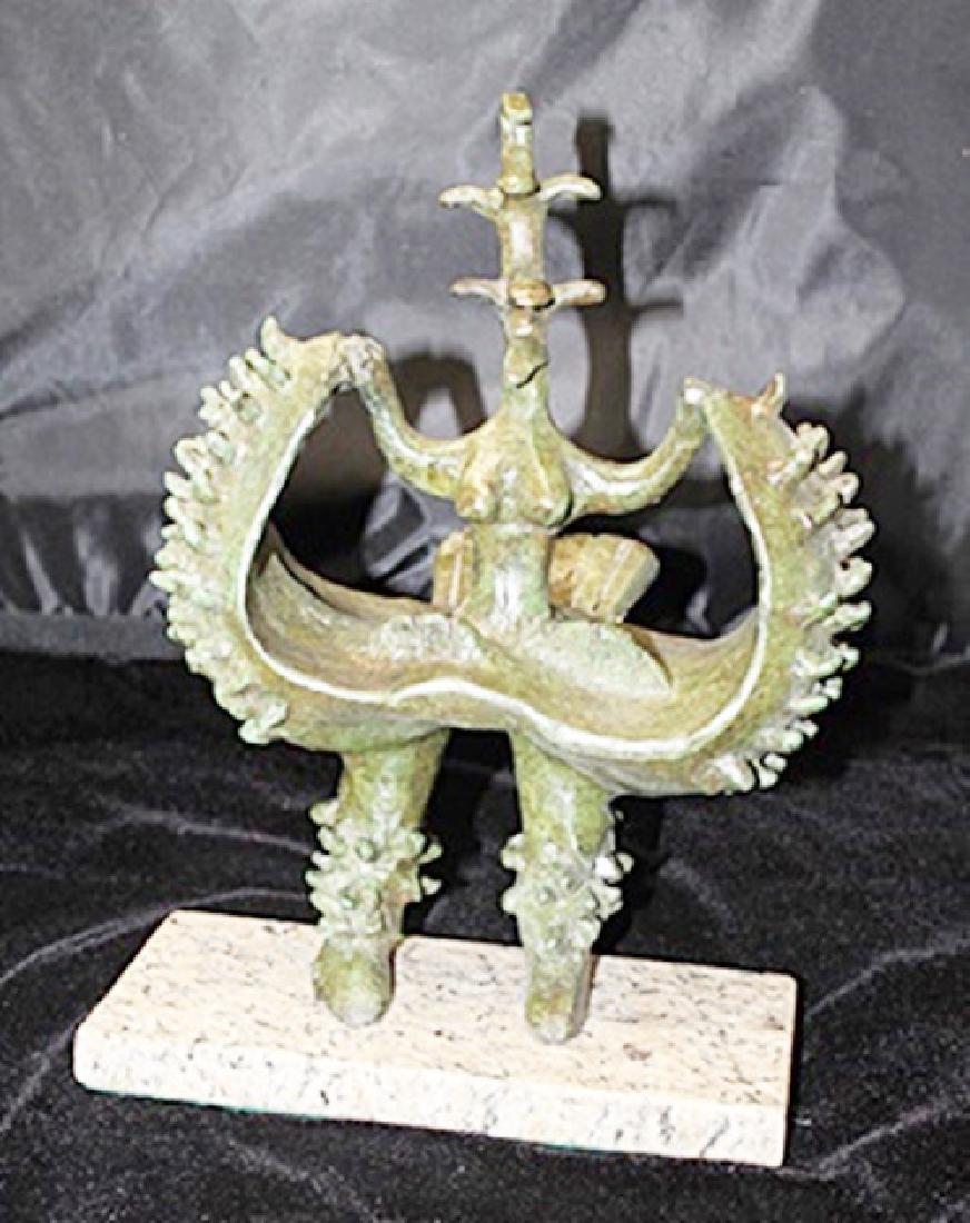 Signed Limited Edition Bronze Lipchitz: Old recast patina bronze sculpture Jacques Lipchitz, bearing a signature in a limited edition. Dimensions approx 10 x 11 x 7.