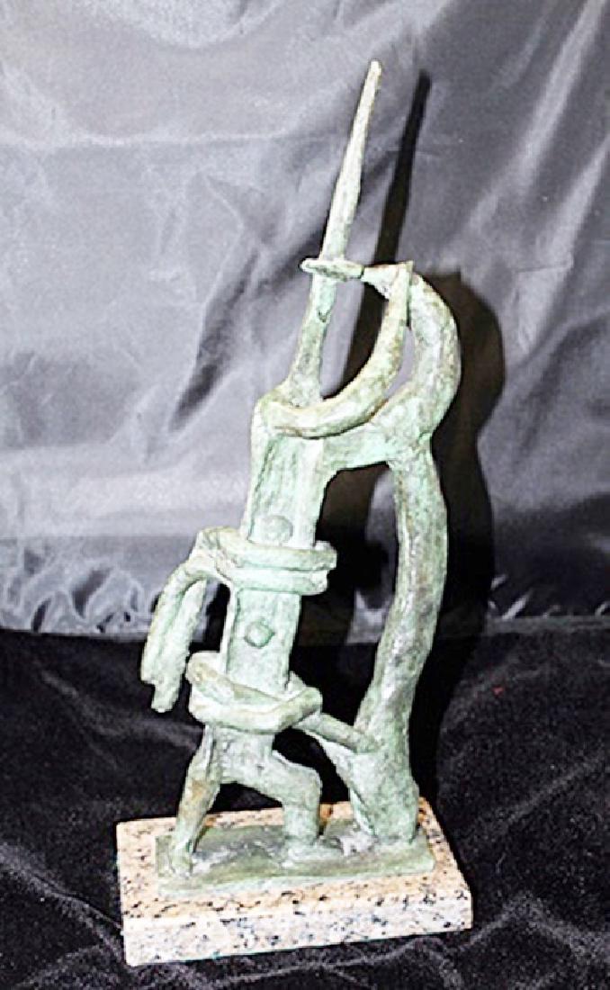 Signed Limited Edition Bronze Lipchitz: Old recast patina bronze sculpture Jacques Lipchitz, bearing a signature in a limited edition. Dimensions approx 19 x 7 x 7.