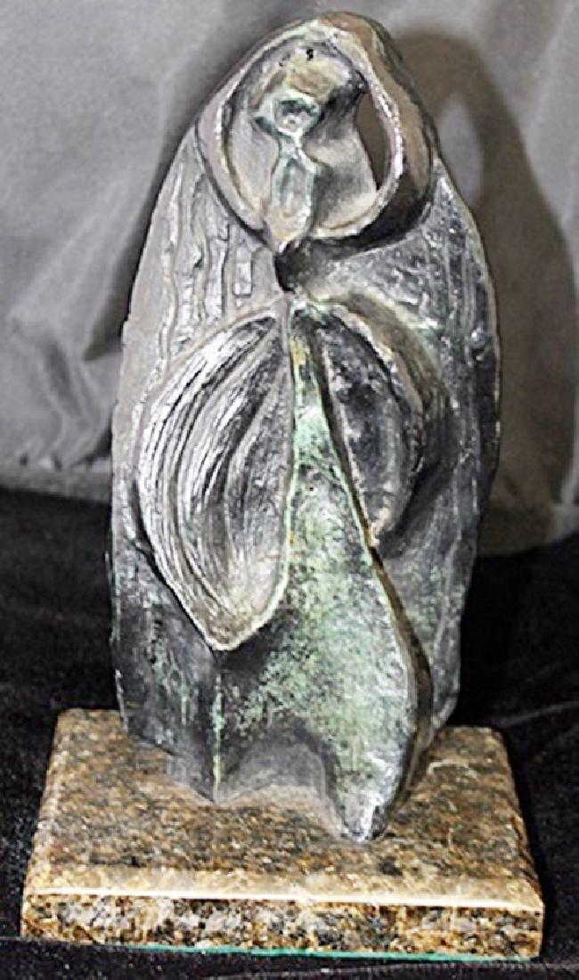 Signed Limited Edition Bronze Archipenko: Old recast patina bronze sculpture Alexander Archipenko, bearing a signature in a limited edition. Dimensions approx 12 x 5 x 5.