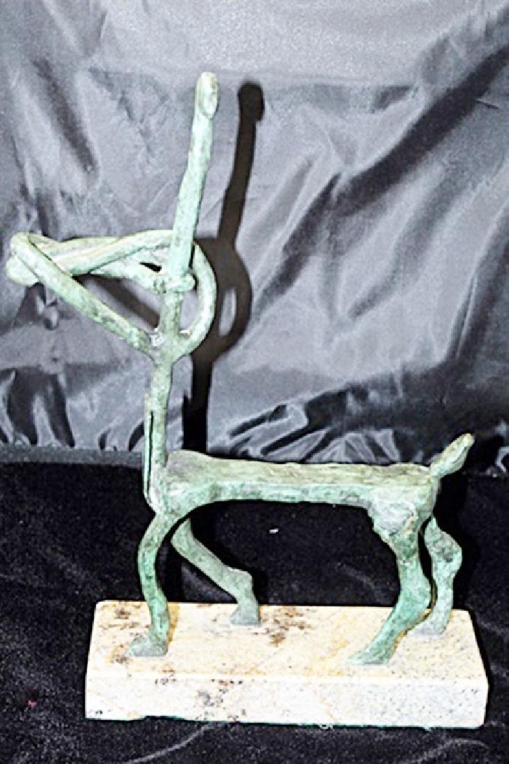 Signed Limited Edition Bronze Lipchitz: Old recast patina bronze sculpture Jacques Lipchitz, bearing a signature in a limited edition. Dimensions approx 10 x 11 x 7.